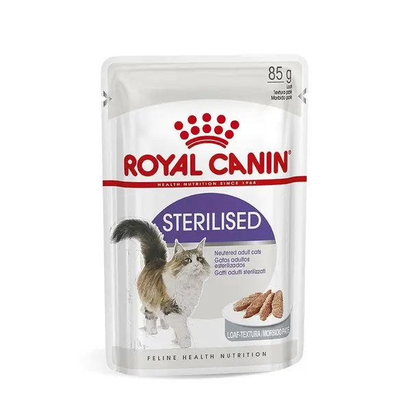 Royal Canin Sterilised Loaf - Пълноценна мокра храна за кастрирани котки, пастет в гр.пауч 12х85г