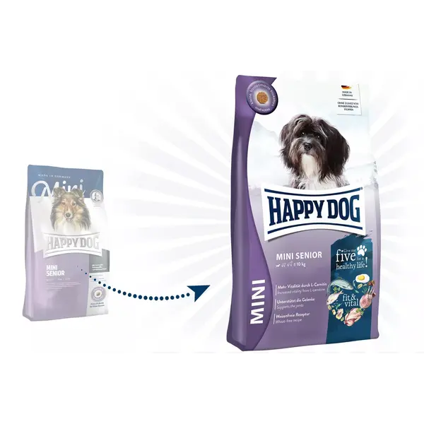 Happy Dog Mini Senior - суха храна за кучета в напреднала възраст