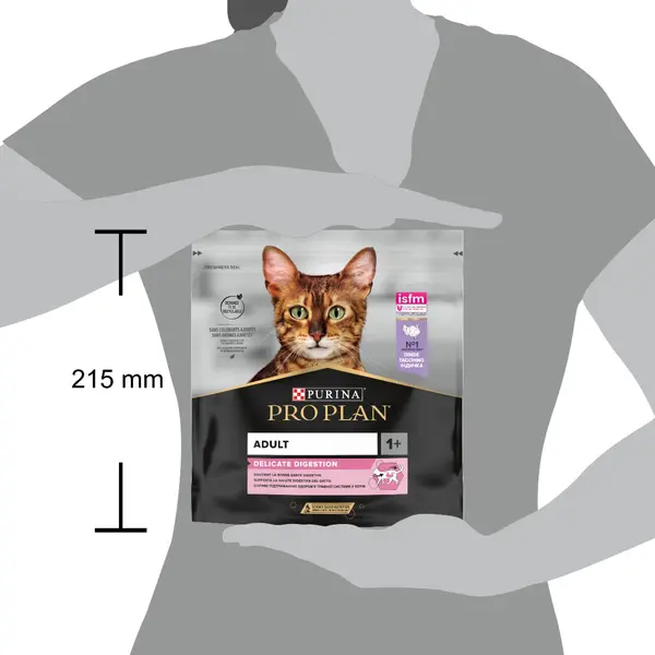 Pro Plan Cat DELICATE DIGESTION - за котки в зряла възраст с чувствителен стомах, суха храна с пуйка