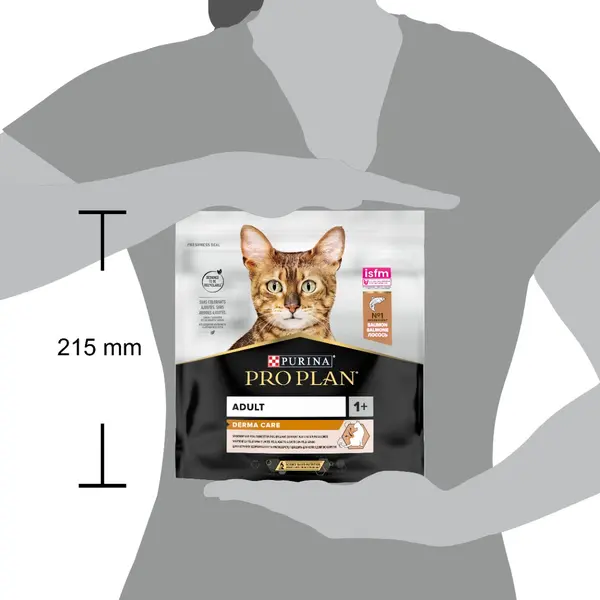 Pro Plan DERMA CARE Salmon - суха храна за котки в зряла възраст с чувствителна козина - със сьомга