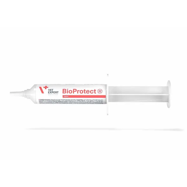 Vetexpert - BioProtect Pasta - добавка за кучета и котки със симптоми на остри храносмилателни разстройства, намалява симптомите на остра диария 15 мл.