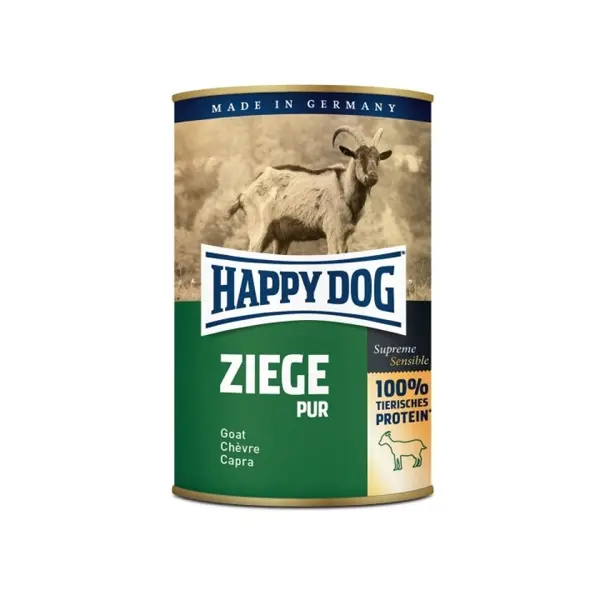Happy Dog - мокра храна за кучета със 100% месо от коза - 400 г