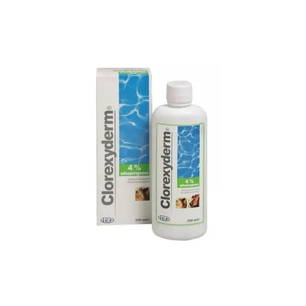 CLOREXYDERM SHAMPOO 4% - Шампоан за кучета и котки с хлорхексидин диглюконат 250 мл.