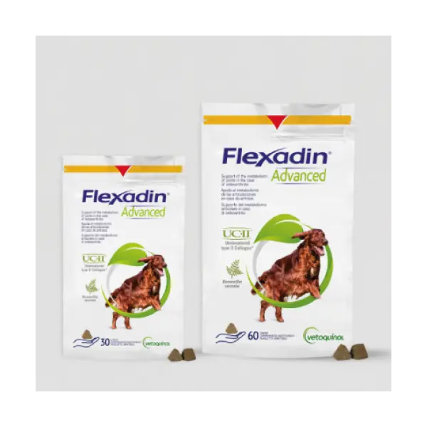Vetoquinol - Flexadin Advanced - колаген тип II плюс всички съставки на Флексадин плюс, при остеоартритни заболявания 60 табл.