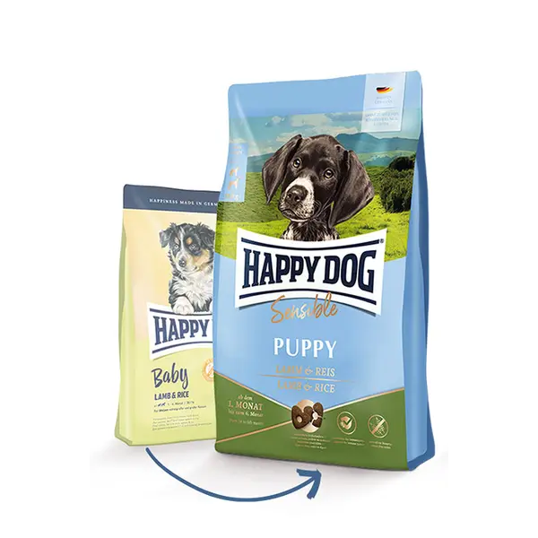 Happy Dog Baby Lamb&Rice суха храна за подрастващи кучета едри породи