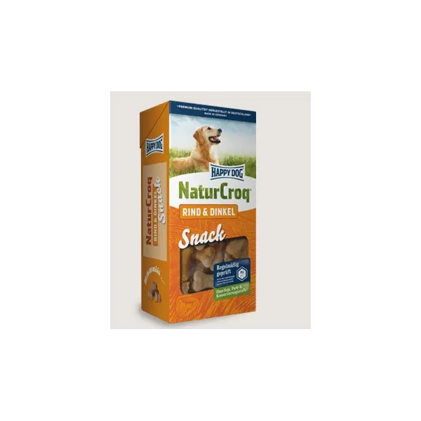 Happy Dog NaturCroq Snack Rind & Dinkel - кучешки бисквити - 350 гр.
