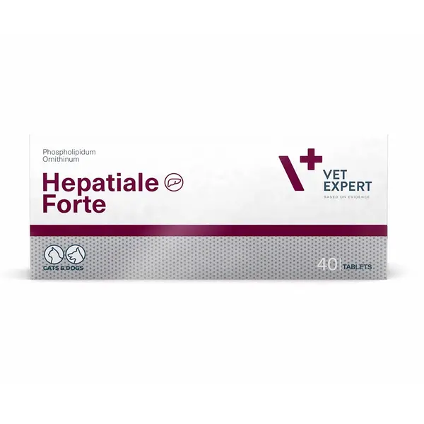 Vetexpert - Hepatiale Forte Advanced - подпомага чернодробната функция при чернодробна недостатъчност и отравяния 40 таблетки