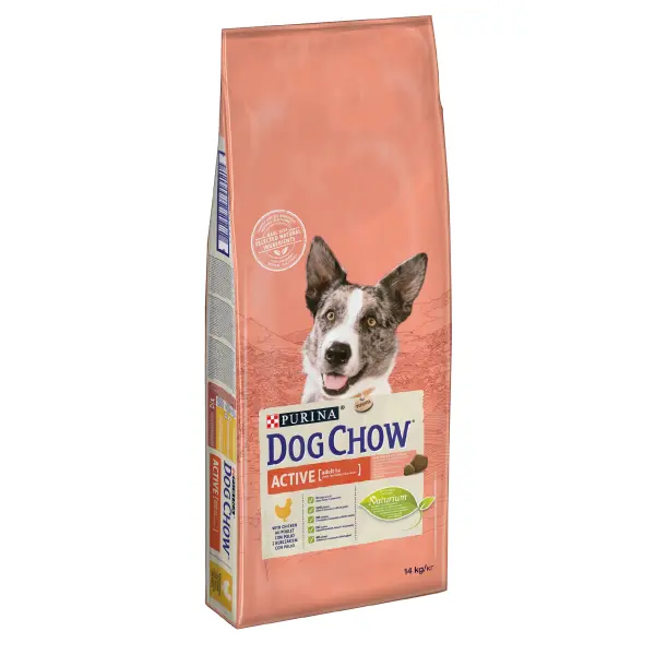 Dog Chow Active Adult - суха храна за куче с пиле - 14 кг.