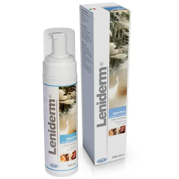 iCF LENIDERM - почистваща пяна без изплакване за кучета и котки, 200 ml