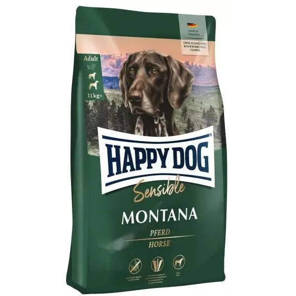 Happy Dog Sensible Montana - Беззърнена пълноценна храна с конско месо за чувствителни кучета