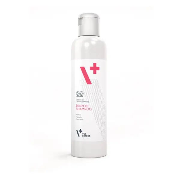 Vetexpert - Benzoic Shampoo - дермокозметичен шампоан за животни с мазна кожа и козина 250 мл.