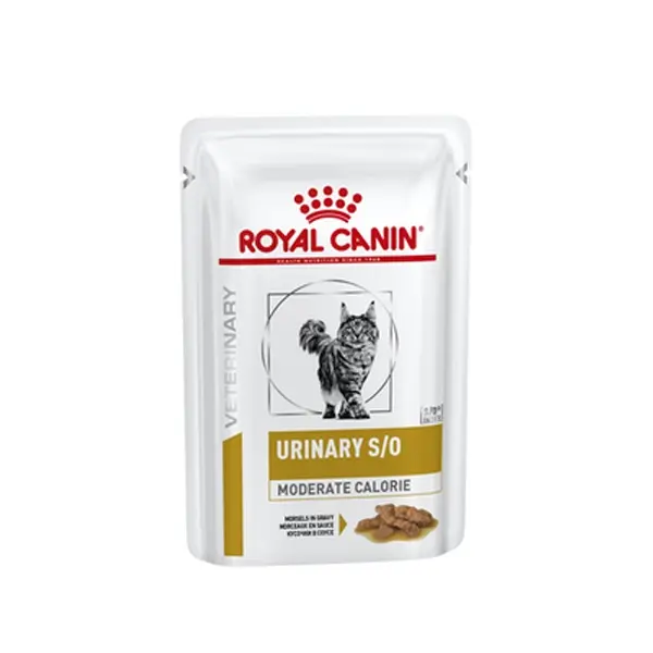Royal Canin Urinary S/O Moderate Calorie - лечебна мокра храна за котки с уринарни проблеми 12x85гр