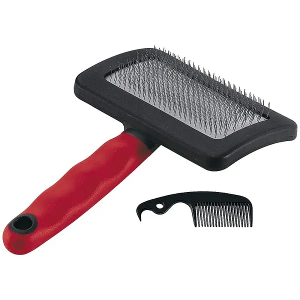 Ferplast GRO 5944 – Четка за фино разресване в комплект с гребенче за почистване (средна)