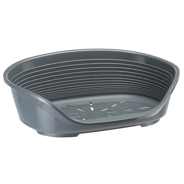 Пластмасово легло с дюшече за кучета и котки Ferplast Siesta Deluxe 6 Dark Grey