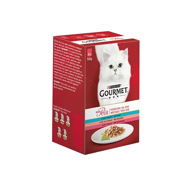 Gourmet MON PETIT- мокра храна за котки - асортимент с птиче месо 6бр x 50гр