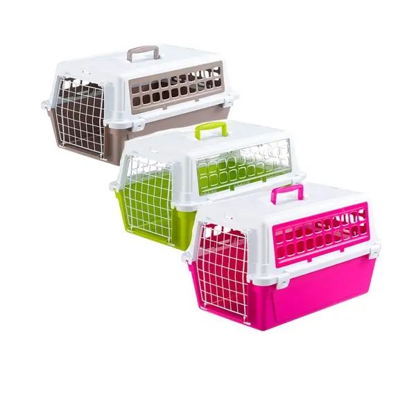Транспортна клетка за кучета и котки Ferplast Atlas Trendy 10 - Сива