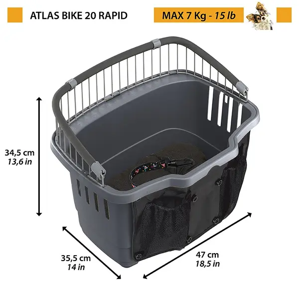 Транспортна кошница за колело Ferplast Atlas Bike Rapid 20
