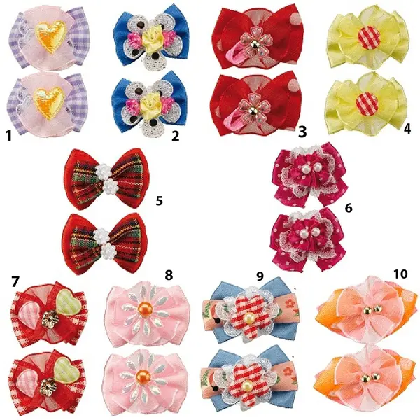 Ferplast PA 6507 Hairpins (x2) - шноли с панделки, 2 бр. 4 / 2 /2 cm