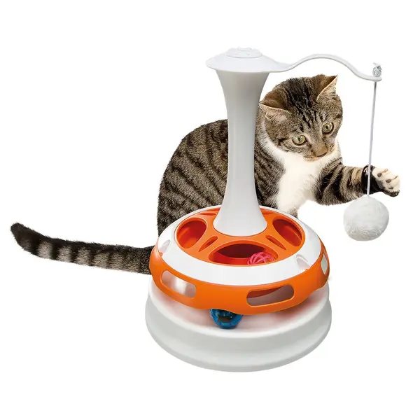 TORNADO ferplast - Нова играчка за котки, въртележка с играчка
