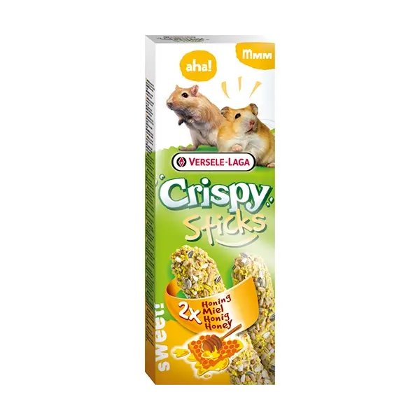 Versele-Laga Crispy Sticks Honey - стикове за хамстери и джербили 110гр