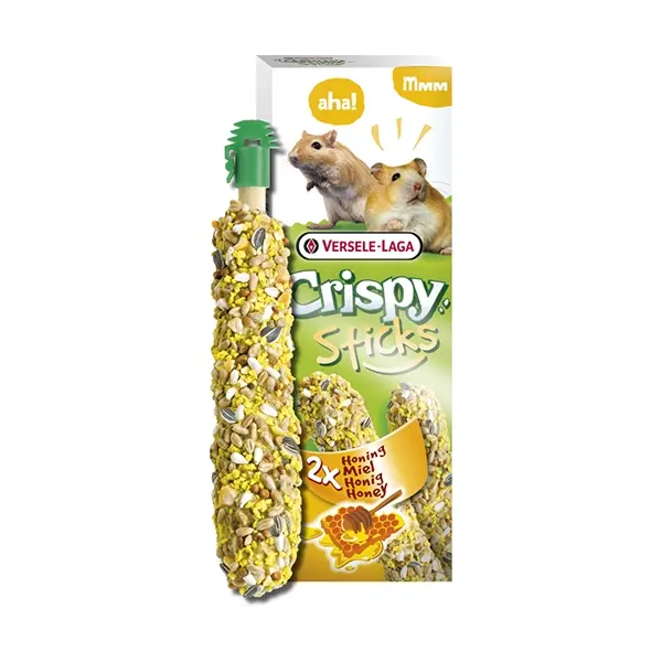 Versele-Laga Crispy Sticks Honey - стикове за хамстери и джербили 110гр