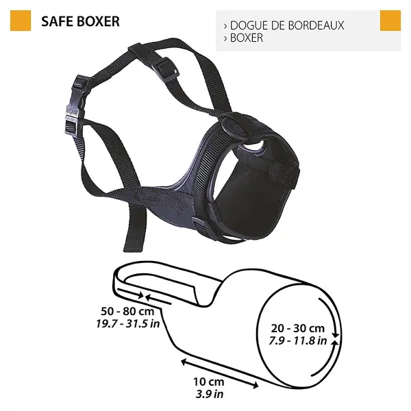 Намордник за Боксер Ferplast Muzzle Safe Boxer Black