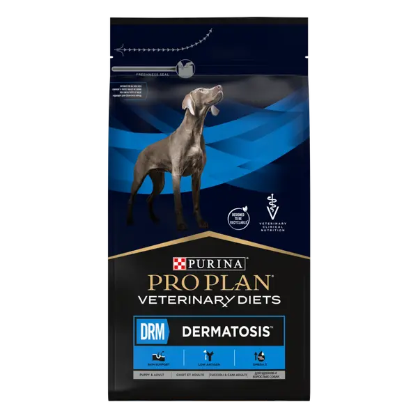 Purina ProPlan Dermatosis DRM - суха храна за кучета с кожни заболявания - 3 кг