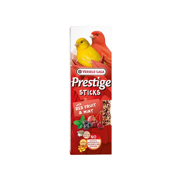 Versele-Laga Prestige Sticks Canaries with Red Fruit & Mint 2 бр х 30 гр - 2бр. стикове за канарчета с червени плодове и мента, 60 гр