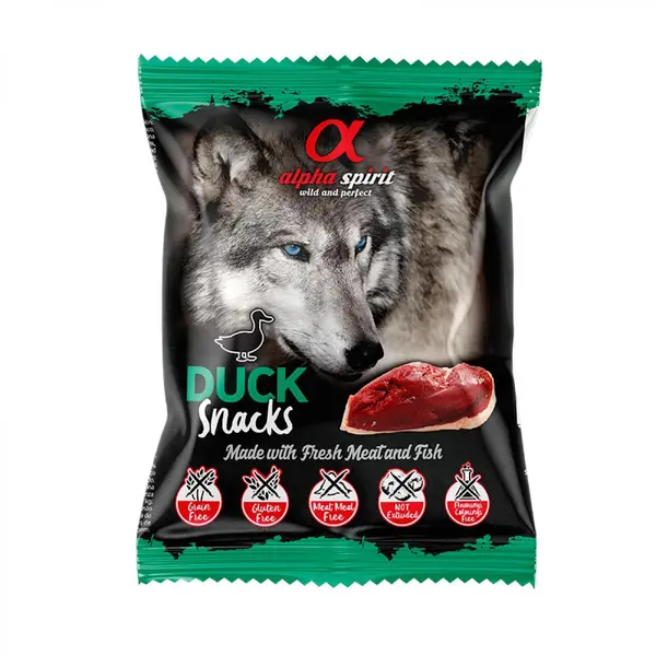 Alpha Spirit Snacks dog Duck 50 g - Лакомство за куче с патица