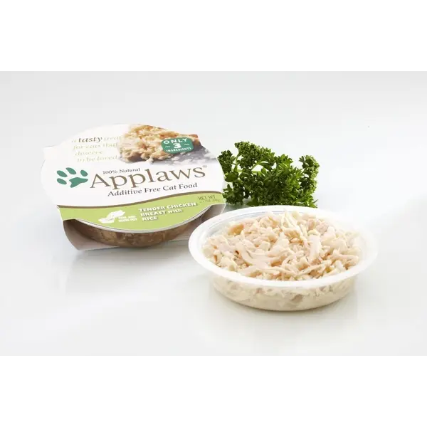 Applaws Chicken Breast with Rice 60 g - Деликатесна купичка пилешки гърди с ориз в бульон