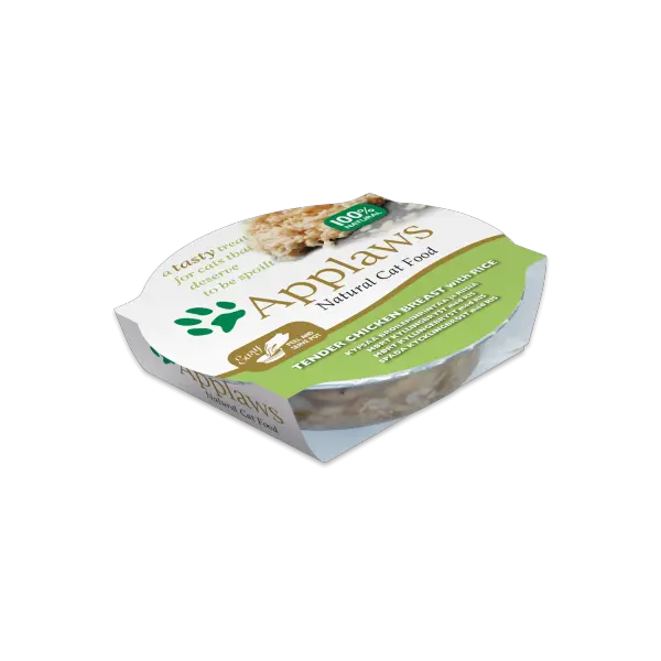 Applaws Chicken Breast with Rice 60 g - Деликатесна купичка пилешки гърди с ориз в бульон
