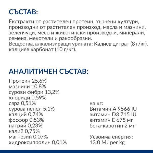 Hill's PRESCRIPTION DIET c/d + Metabolic - лечебна суха храна за кучета с наднормено тегло и уринарни проблеми 12 кг