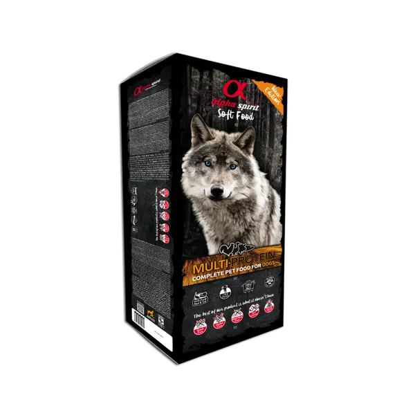 Alpha Spirit MULTI-PROTEIN semi-moist Copmplete - Полу-суха храна за кучета от всички породи Мулти-протеинова