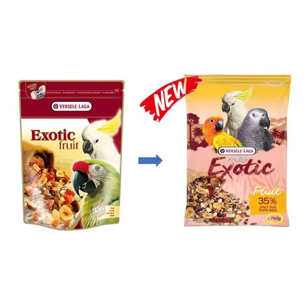 Versele-Laga Exotic Fruit Mix 750 g - Пълноценна храна за големи папагали с екзотични плодове