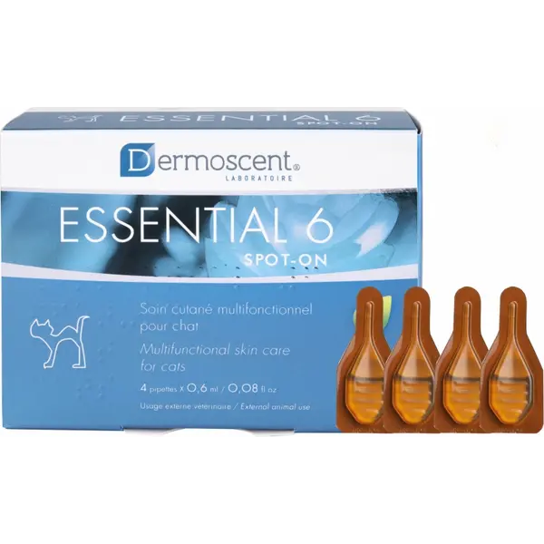 Dermoscent Essential 6 Spot-on Cats - 4 пипети в кутия