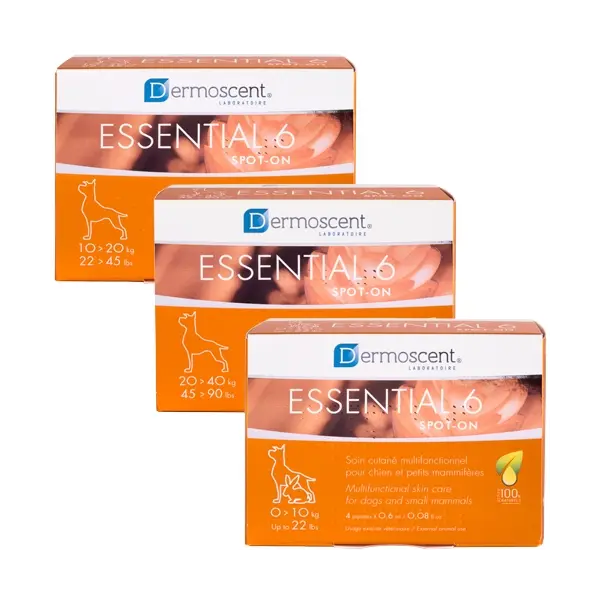 Dermoscent Essential 6 Spot-on Dogs 10-20 kg - 4 пипети в кутия
