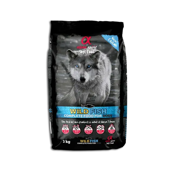 Alpha Spirit The only one WILD FISH - пълноценна суха храна, с прясна риба за кучета в зряла възраст