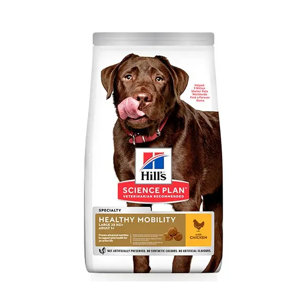 Hill's Science Plan Canine Adult Healthy Mobility Large Breed – Суха храна за поддържане на ставите и подвижността при кучета от едри породи (над 25 кг) над 1 година  - 14 кг