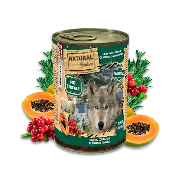 NATURAL GREATNESS Lamb with Papaya, Cranberry and Rosemary 400g - Агнешко с папая, боровинки и розмарин