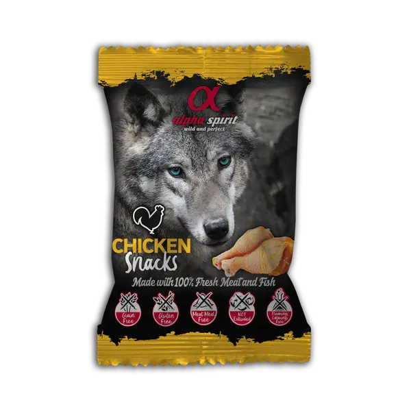 Alpha Spirit Snacks dog Chicken 50 g - Лакомство за куче с пиле