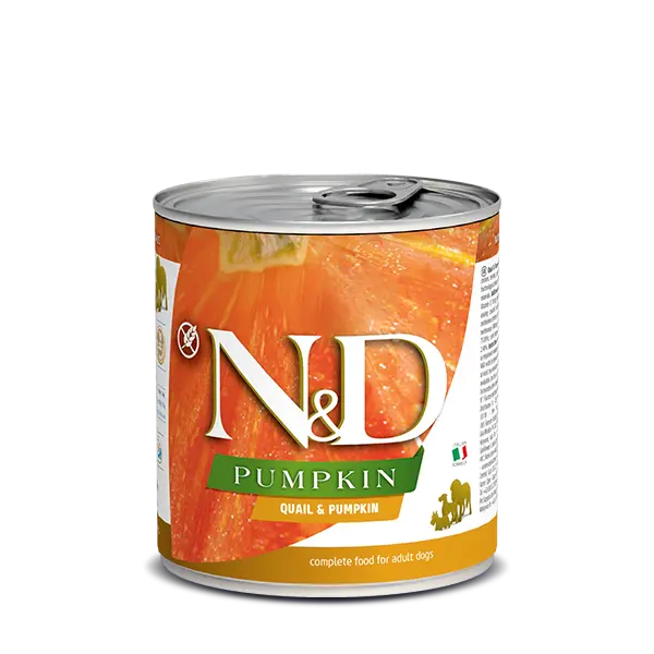 N&D DOG QUAIL &PUMPKIN 285 гр – за кучета над 1 година, с пъдпъдък и тиква