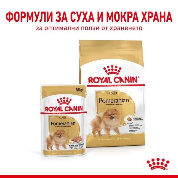 Royal Canin Pomeranian Adult - специална суха храна за кучета порода померан