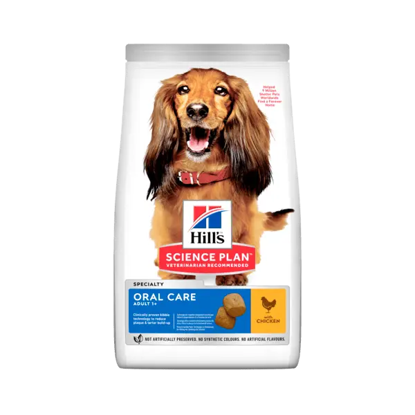 Hill's Science Plan Canine Oral Care суха храна за подобряване на устната хигиена при кучета над 1 година - 12 кг
