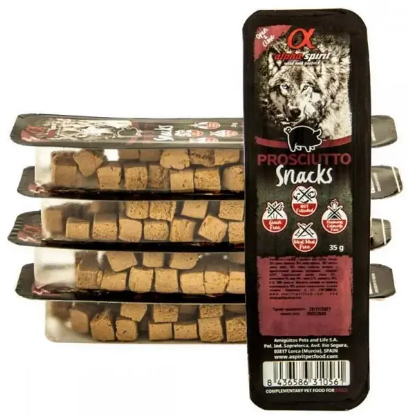Alpha Spirit Prosciutto Snack 35 g - Лакомство за куче с прошуто