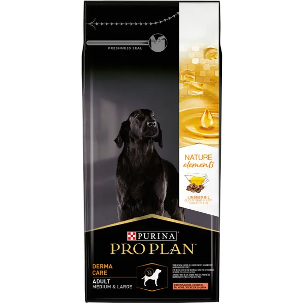 Pro Plan Nature Elements Derma Medium & Large Adult Salmon - за кучета в зряла възраст над 1 година от средни и едри породи със сьомга