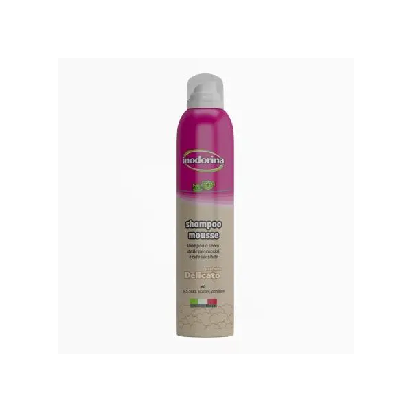 Inodorina Shampoo Mousse - Деликатен мус-шампоан за сухо почистване 300 мл.