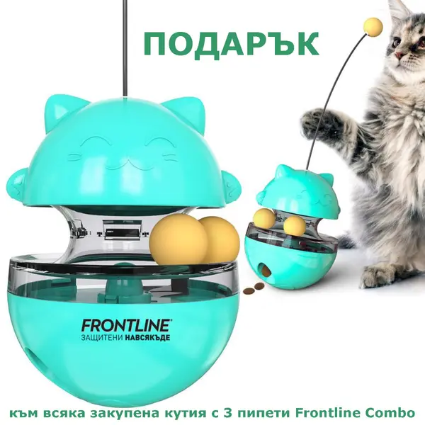 Frontline Combo Cat - Спот он форма с разтвор против бълхи (яйца, ларви и възрастни), кърлежи и хапещи въшки при котки - кутия 3 пипети