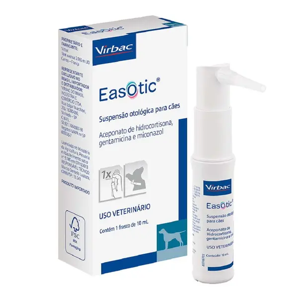 Virbac Easotic - за  външен отит при кучета и котки - 10 мл