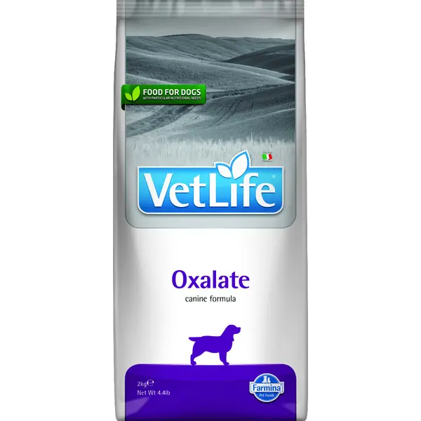 Farmina Vet Life Canine Oxalate – пълноценна диетична храна за кучета с оксалатна уролитиаза. Намалява образуване на оксалатни, уратни и цистеинови камъни