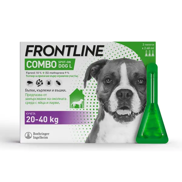 Frontline Combo Spot on S - противопаразитна пипета за кучета 2-10 кг. - кутия 3 броя